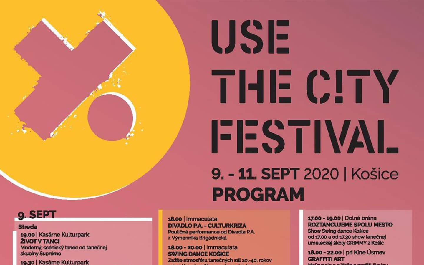 Festival USE THE CITY s podporou Fondu na podporu umenia